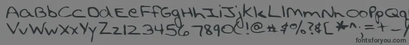 Шрифт Lehn194 – чёрные шрифты на сером фоне