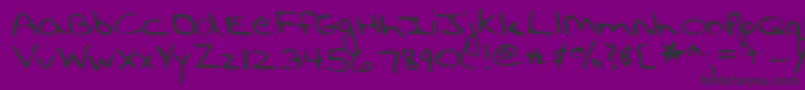 フォントLehn194 – 紫の背景に黒い文字