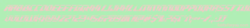 Xracerlaserital Font – Pink Fonts on Green Background