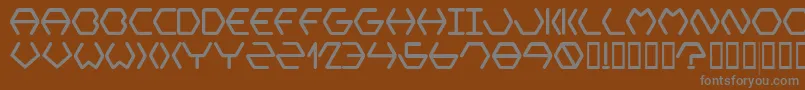 MetalOnMetal Font – Gray Fonts on Brown Background