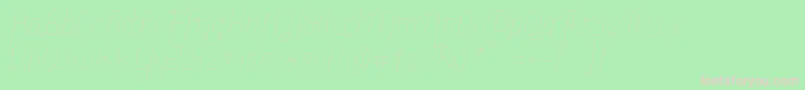 MerijntjeExtralightitalic Font – Pink Fonts on Green Background