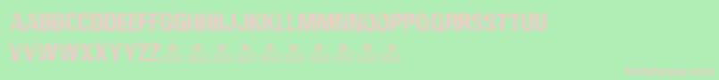 LoudAndClearPersonalUse Font – Pink Fonts on Green Background