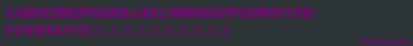 Шрифт LoudAndClearPersonalUse – фиолетовые шрифты на чёрном фоне