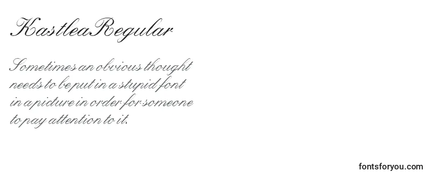 Schriftart KastleaRegular