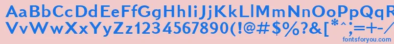Kudrashovsansctt Font – Blue Fonts on Pink Background
