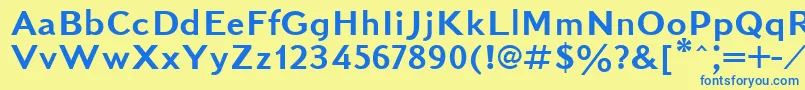 More about Kudrashovsansctt Font Kudrashovsansctt Font – Blue Fonts on Yellow Background