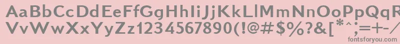 Kudrashovsansctt Font – Gray Fonts on Pink Background