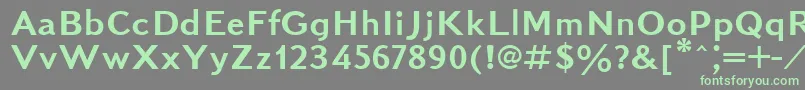 Kudrashovsansctt Font – Green Fonts on Gray Background