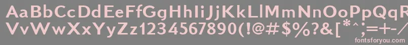 Kudrashovsansctt Font – Pink Fonts on Gray Background