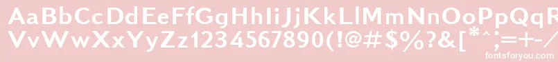 Kudrashovsansctt Font – White Fonts on Pink Background