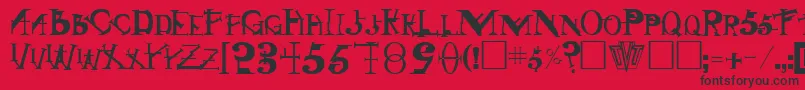 SingothicRegular Font – Black Fonts on Red Background