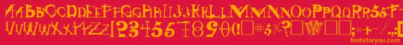 More about SingothicRegular Font SingothicRegular Font – Orange Fonts on Red Background