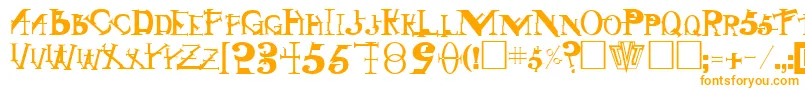 Шрифт SingothicRegular – оранжевые шрифты