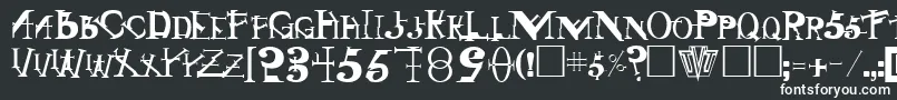 Шрифт SingothicRegular – белые шрифты на чёрном фоне