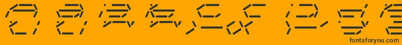 En savoir plus sur la police FifteenSegmentRushMonoLdr Police FifteenSegmentRushMonoLdr – polices noires sur fond orange