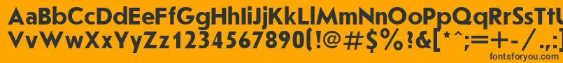 Joussbol Font – Black Fonts on Orange Background