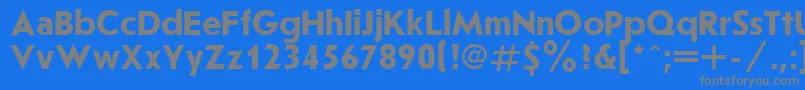 Joussbol Font – Gray Fonts on Blue Background