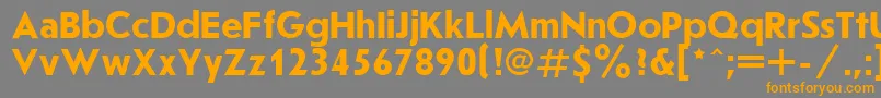 Joussbol Font – Orange Fonts on Gray Background