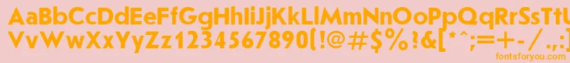 Joussbol Font – Orange Fonts on Pink Background