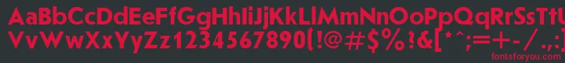 Joussbol Font – Red Fonts on Black Background