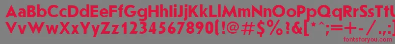 Joussbol Font – Red Fonts on Gray Background
