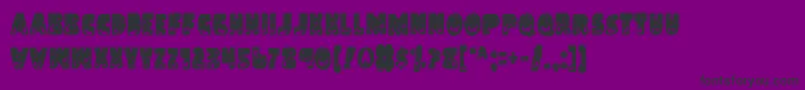 Landc Font – Black Fonts on Purple Background