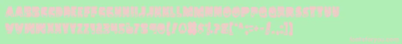 Landc Font – Pink Fonts on Green Background