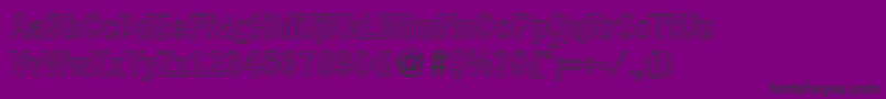 FranklinheadlinecondoutBoldDb Font – Black Fonts on Purple Background