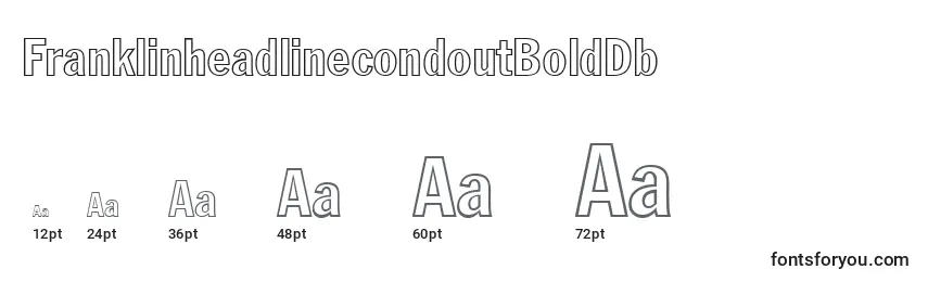 FranklinheadlinecondoutBoldDb Font Sizes