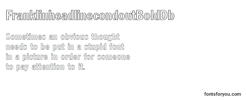 FranklinheadlinecondoutBoldDb-fontti