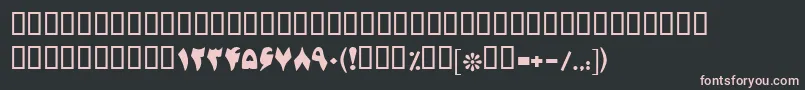 BJadidBold Font – Pink Fonts on Black Background