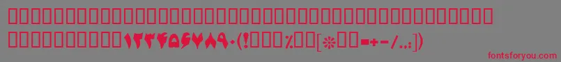 BJadidBold Font – Red Fonts on Gray Background