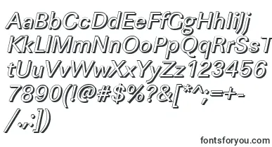  LinearshItalic font