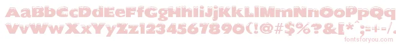 ChilledRegular Font – Pink Fonts on White Background