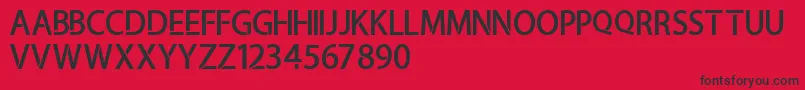 Amaliamutia Font – Black Fonts on Red Background