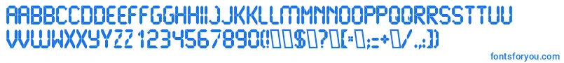 LiquidcrystalExbold Font – Blue Fonts on White Background