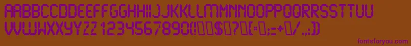 LiquidcrystalExbold Font – Purple Fonts on Brown Background