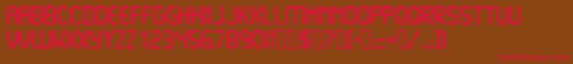 LiquidcrystalExbold Font – Red Fonts on Brown Background