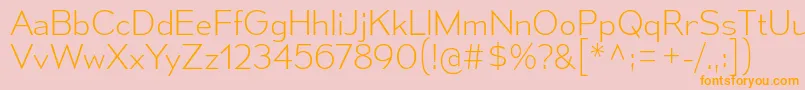 MesmerizeEl Font – Orange Fonts on Pink Background