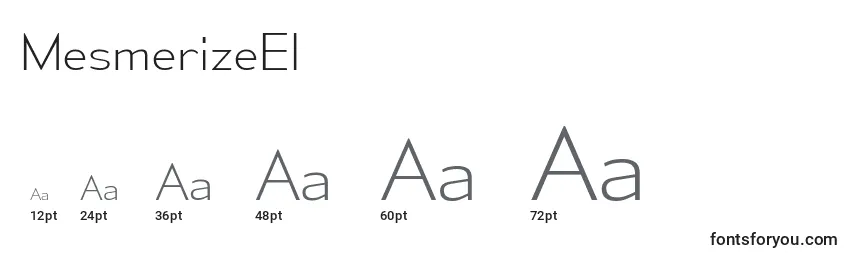MesmerizeEl Font Sizes