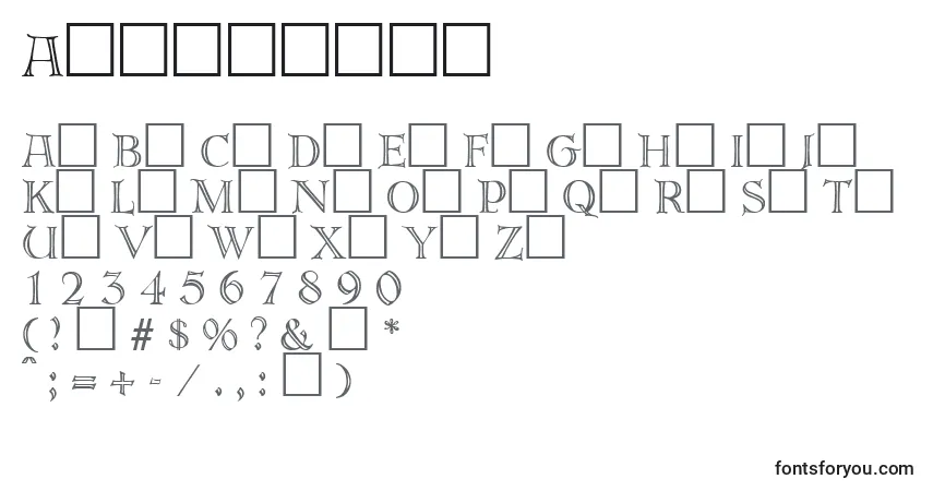 Шрифт Akropolis – алфавит, цифры, специальные символы