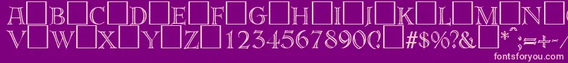 Akropolis Font – Pink Fonts on Purple Background