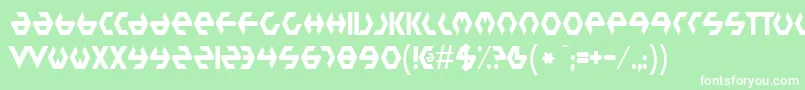 Plasticb-fontti – valkoiset fontit vihreällä taustalla