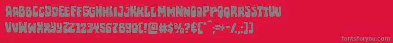 Pocketmonsterexpand Font – Gray Fonts on Red Background