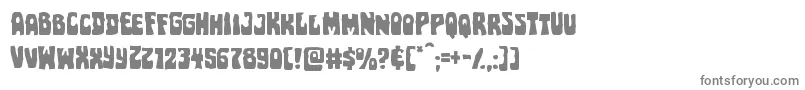 フォントPocketmonsterexpand – 白い背景に灰色の文字