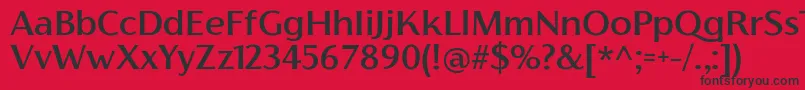 FlorentiaMediumTrial Font – Black Fonts on Red Background