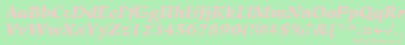 fuente HiroshigeLtBlackItalic – Fuentes Rosadas Sobre Fondo Verde