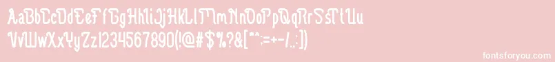 GuitarElectric Font – White Fonts on Pink Background