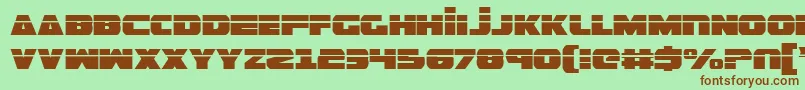 GuardianLaser Font – Brown Fonts on Green Background