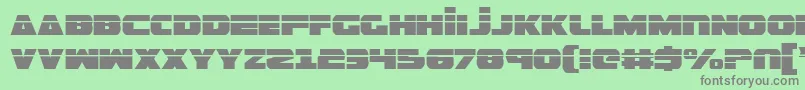 GuardianLaser Font – Gray Fonts on Green Background